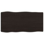 vidaXL Dessus de table bois chêne massif traité bordure assortie
