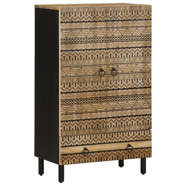 vidaXL Buffet haut 60x33 5x110 cm bois de manguier brut massif