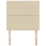 vidaXL Tête de lit réglable en hauteur Crème 100 cm tissu