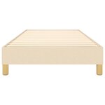 vidaXL Cadre de lit sans matelas crème 90x190 cm tissu