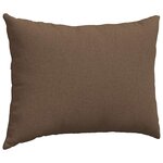 vidaXL Coussins de canapé 2 Pièces Marron 70 x 50 cm tissu