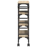 vidaXL Chariot de cuisine Chêne Sonoma 53 x 20 x 76 cm
