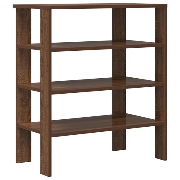 vidaXL Étagère à chaussures chêne marron 61x32x70 cm bois d'ingénierie