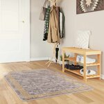 vidaXL Coureur de Tapis MARSA Gris 100 x 200 cm Polyester et PVC