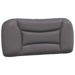vidaXL Cadre de lit avec LED sans matelas gris 90x190 cm