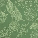vidaXL Coussins de banc de jardin lot de 2 motif de feuilles tissu