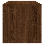 vidaXL Table basse Chêne marron 100x40x40 cm Bois d'ingénierie