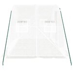 vidaXL Serre avec cadre en acier blanc 8 m² 4x2x2 m