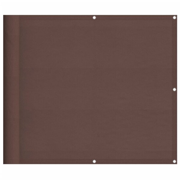vidaXL Écran de balcon marron 90x1000 cm 100  polyester oxford