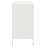 vidaXL Buffet blanc 135x39x73 5 cm acier laminé à froid