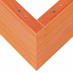 vidaXL Jardinière cire marron 110x40x45 5 cm bois de pin massif