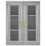 vidaXL Armoire murale sonoma gris 69 5x34x90 cm