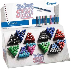 Stylo roller V Ball 05/07/1.0, présentoir de 180 PILOT