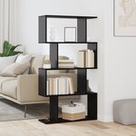 vidaXL Bibliothèque Chêne noir 70 x 24 x 129 cm Bois d'ingénierie