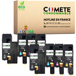 Cx17 c1700 - 8 cartouches toner compatible avec epson aculaser - COMETE