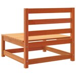 vidaXL Salon de jardin 8 Pièces marron cire bois de pin massif