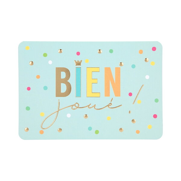 Carte de voeux - félicitations - bien joué !