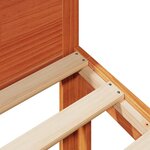 vidaXL Cadre de lit sans matelas cire marron 160x200cm bois pin massif