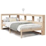 vidaXL Lit bibliothèque sans matelas 90x200 cm bois de pin massif
