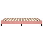 vidaXL Cadre de lit rose 120x190 cm velours