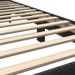 vidaXL Cadre de lit sans matelas noir 90x200 cm