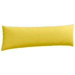 vidaXL Coussins de canapé 2 Pièces Jaune clair 145 x 40 cm tissu