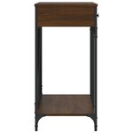 vidaXL Table console chêne marron 100x39x78 5 cm bois d'ingénierie