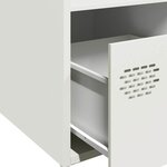 vidaXL Buffet haut blanc 35x39x103 5 cm acier