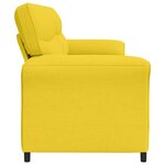 vidaXL Canapé 100  polyester  cadre en métal  MDF  Contreplaqué