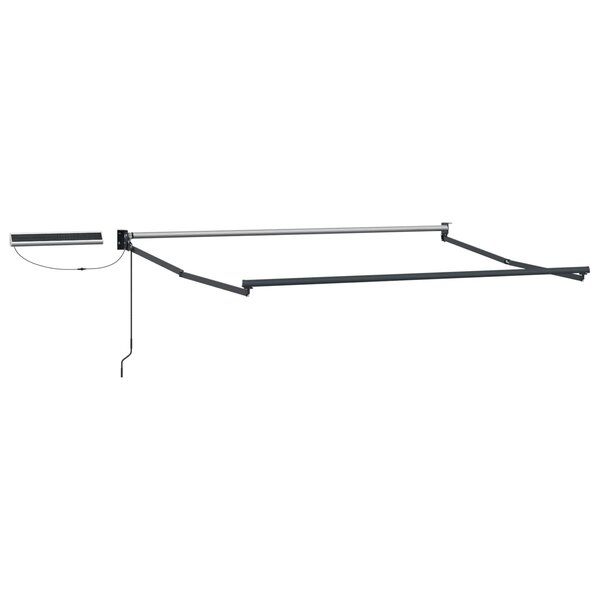vidaXL Cadre de store rétractable électrique Anthracite 3 x 2 5 m