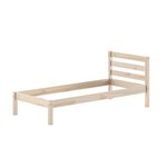 Lit PINO naturel 90x200 - Sommier + tiroir-lit