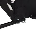 vidaXL Remorque de vélo noir 45 kg fer