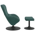 vidaXL Fauteuil œuf 2 Pièces Vert foncé 63 x 73 x 90 cm Velours