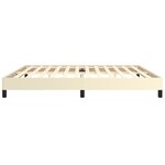 vidaXL Cadre de lit sans matelas crème 200x200 cm similicuir