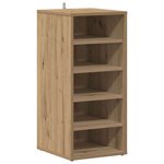 vidaXL Armoire à chaussures chêne artisanal bois d'ingénierie