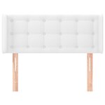 vidaXL Tête de lit avec oreilles Blanc 83x16x78/88 cm Similicuir