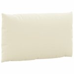 vidaXL Coussins de palette lot de 2 blanc crème tissu oxford