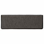 vidaXL Tapis d'escalier autocollants 15 Pièces 65x21x4 cm Anthracite