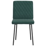 vidaXL Chaises à manger lot de 4 Vert foncé Velours