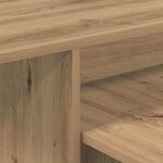 vidaXL Table console Chêne artisanal 91 5 x 35 x 38 5 cm