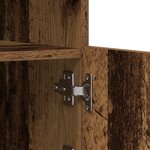vidaXL Buffet avec éclairage LED en vieux bois 41x37x100 cm