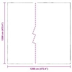 vidaXL Couverture pour plantes Transparent 12 x 12 m PE