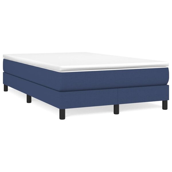 vidaXL Cadre de lit Bleu 120 x 200 cm Tissu