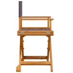 vidaXL Chaises de réalisateur pliables lot de 2 gris foncé tissu