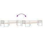 vidaXL Cadre de lit pour enfants blanc 80x200 cm bois de pin massif
