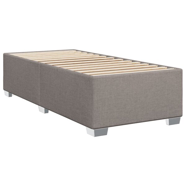 vidaXL Cadre de lit sans matelas taupe 100x200 cm tissu