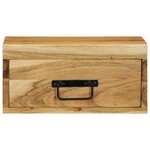 vidaXL Tables de chevet murales 2 Pièces bois massif d'acacia