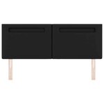 tête de lit vidaXL design simple noir 140 cm en simili cuir