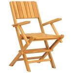 vidaXL Ensemble à manger de jardin 5 Pièces Bois de teck massif