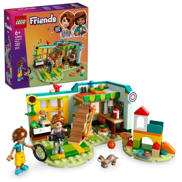 LEGO Friends 42646 — La chambre d'Autumn  set de construction avec mini-poupées et animaux.